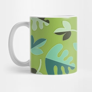 Shades of Green Leaves Mug